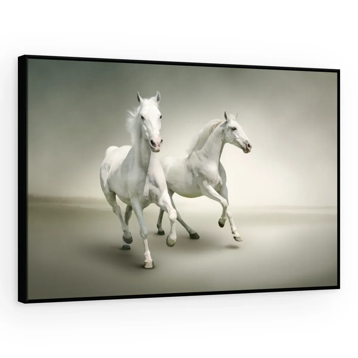 Quadro Decorativo Canvas Cavalos Graciosos - CA0023