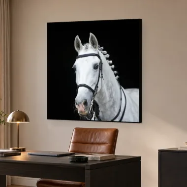 Quadro Decorativo Canvas Cavalo Trançado - CA0024
