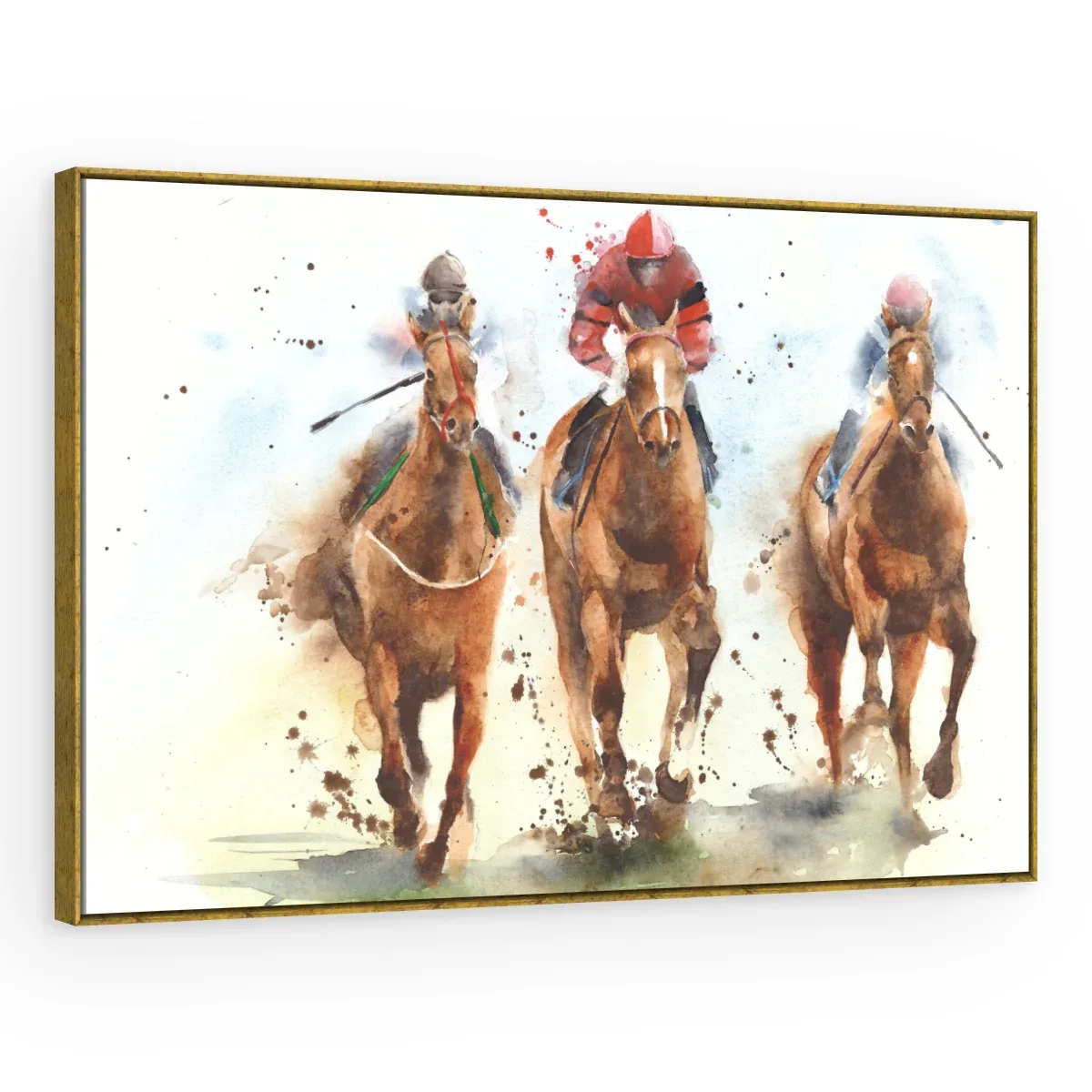 Quadro Decorativo Canvas Turfe Aquarela - CA0027
