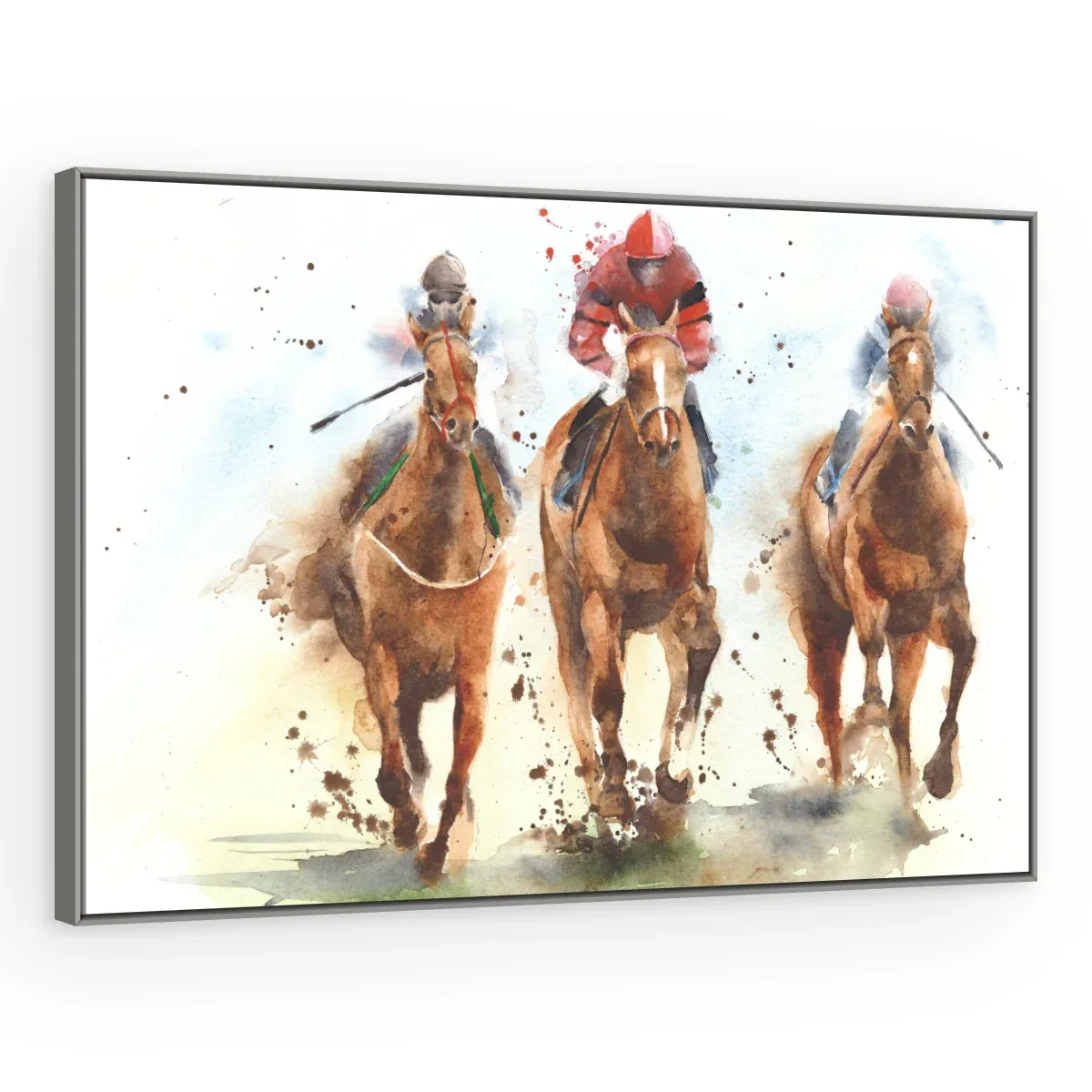 Quadro Decorativo Canvas Turfe Aquarela - CA0027