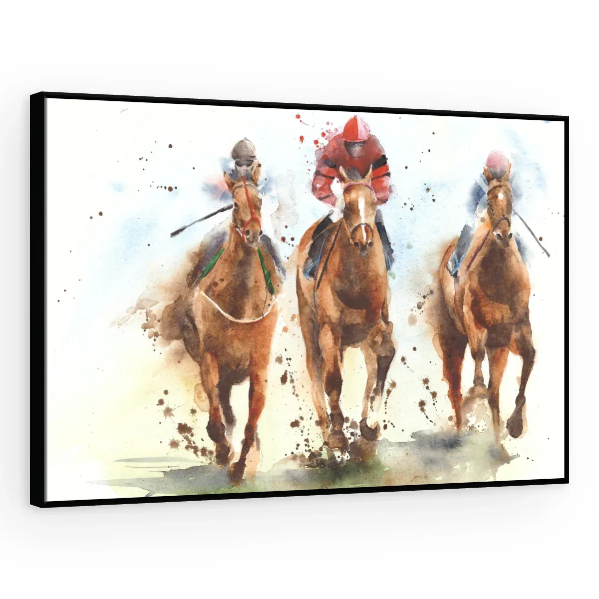 Quadro Decorativo Canvas Turfe Aquarela - CA0027