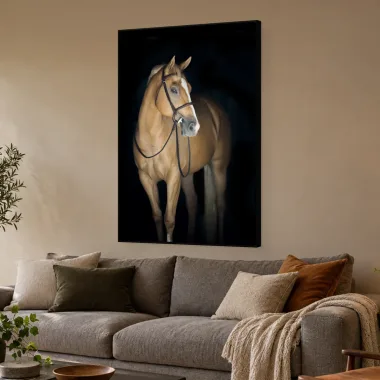 Quadro Decorativo Canvas Cavalo Baio - CA0028