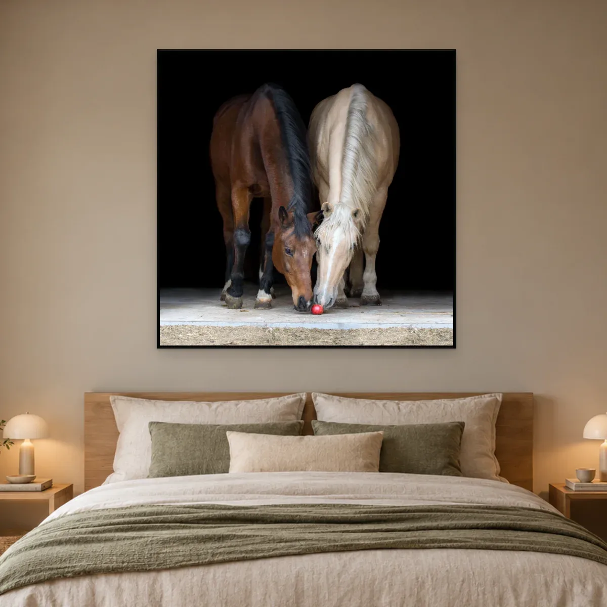 Quadro Decorativo Canvas Cavalos Companheiros - CA0030