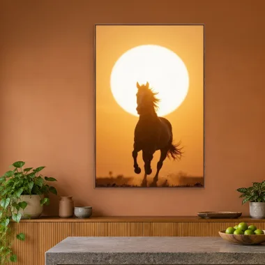 Quadro Decorativo Canvas Cavalo Solar - CA0034