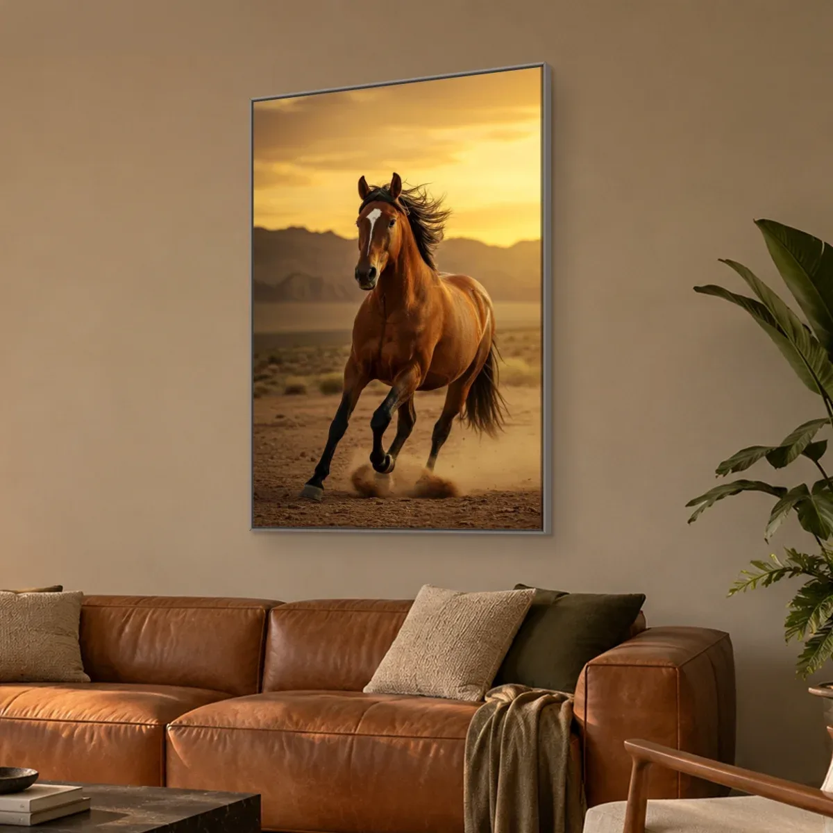Quadro Decorativo Canvas Cavalo Deserto - CA0035