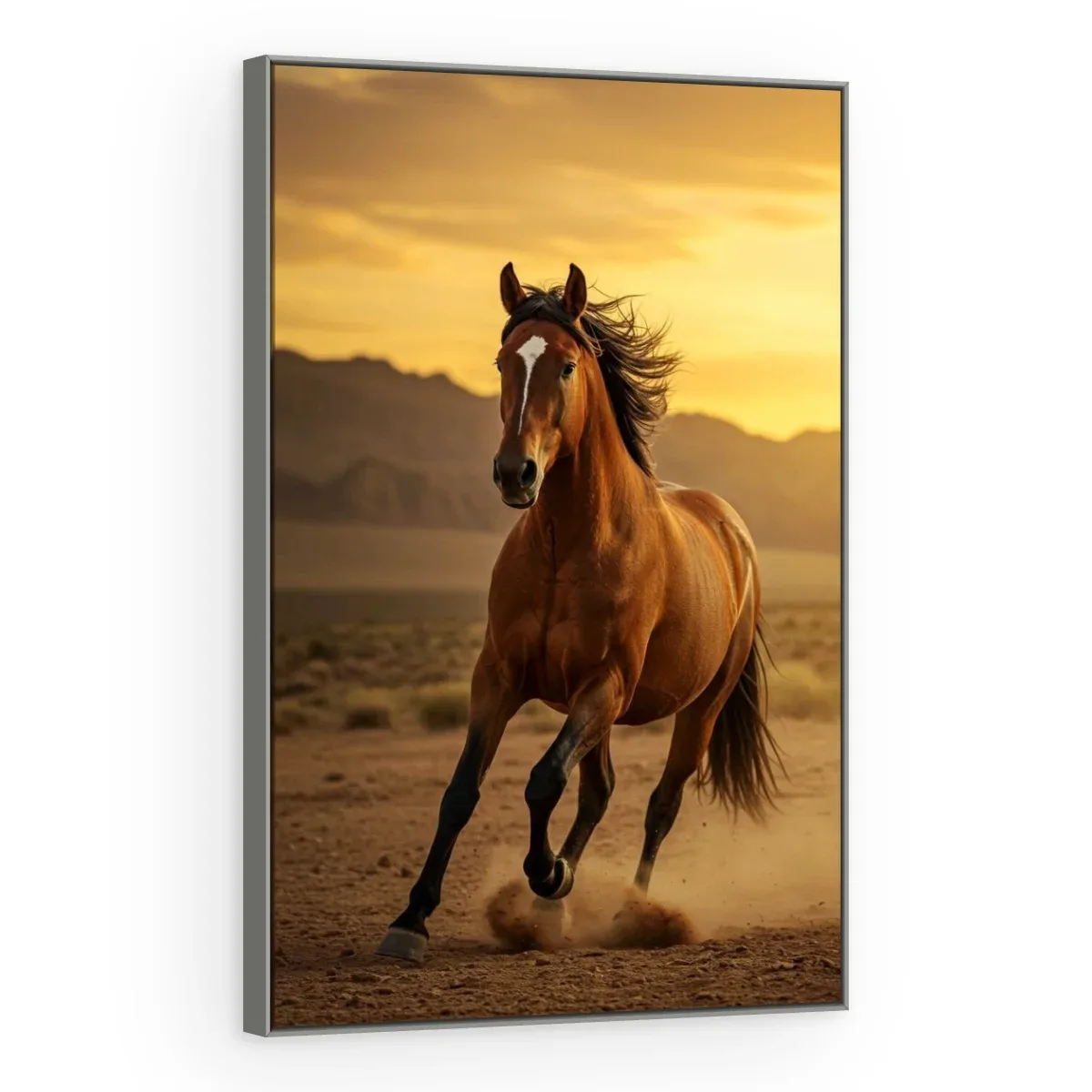 Quadro Decorativo Canvas Cavalo Deserto - CA0035