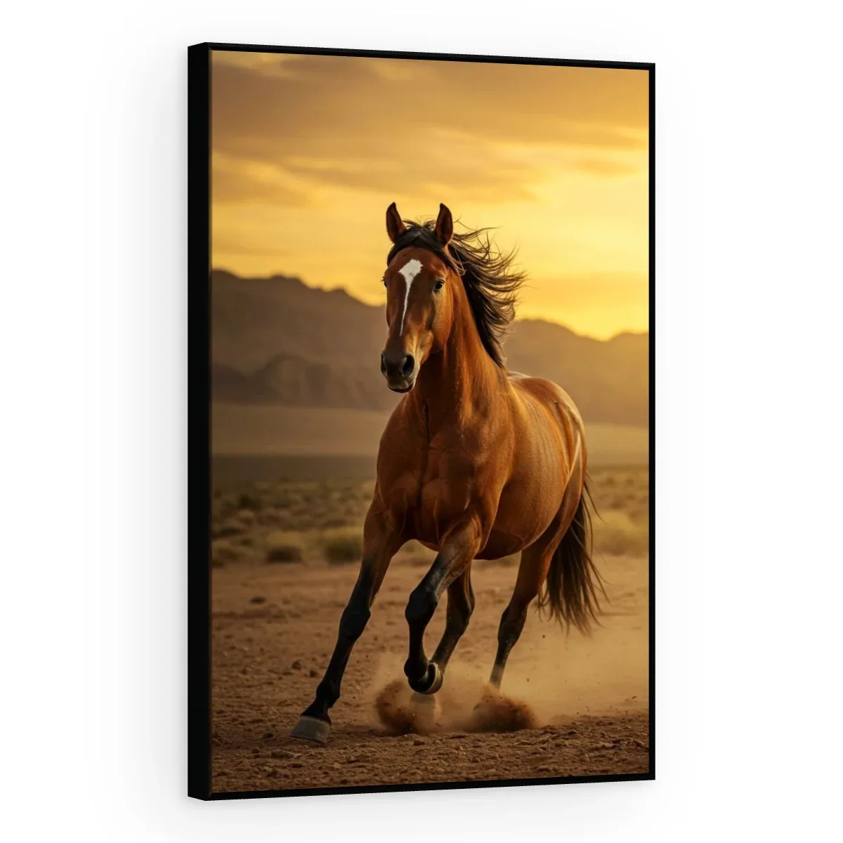 Quadro Decorativo Canvas Cavalo Deserto - CA0035