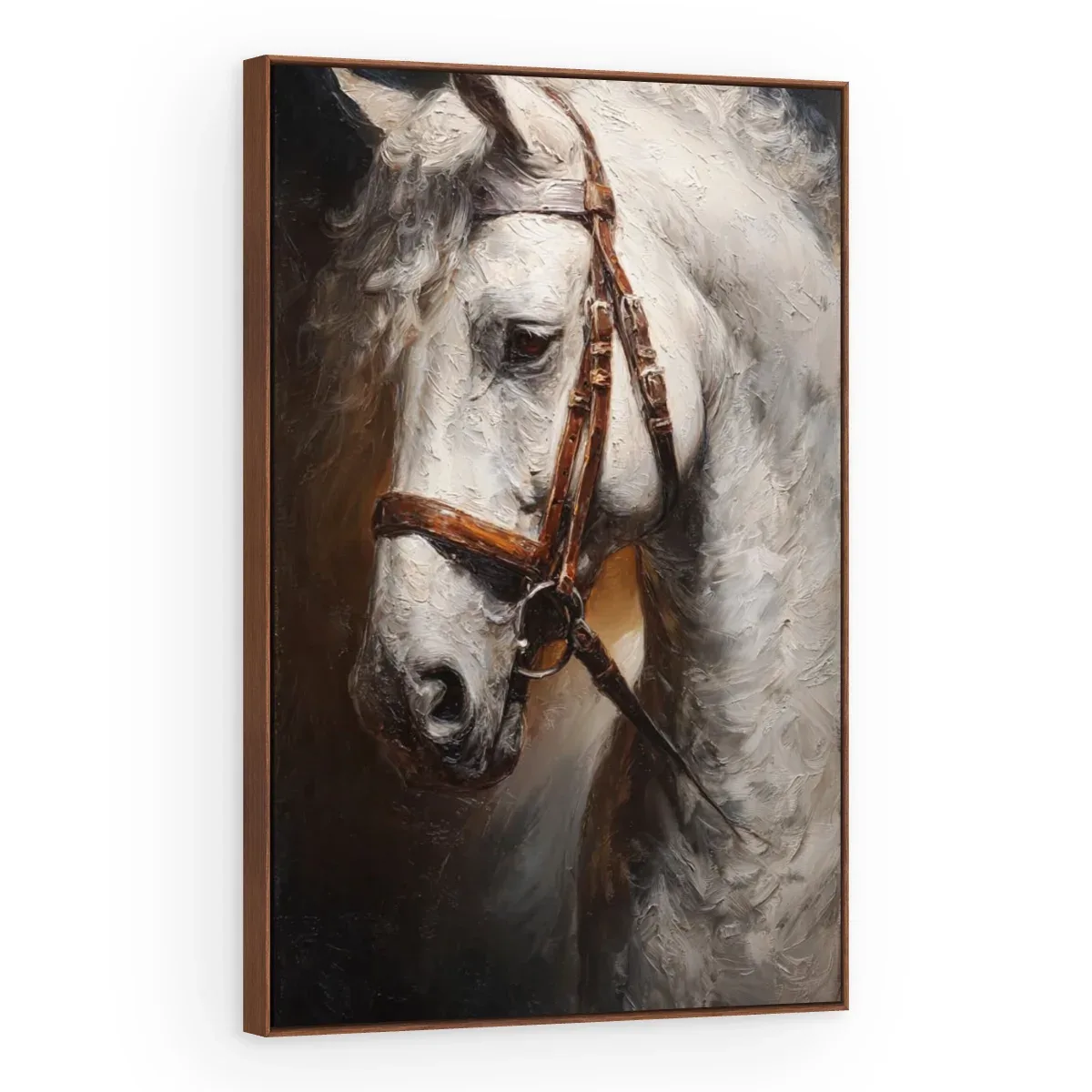 Quadro Decorativo Canvas Cavalo Óleo - CA0036
