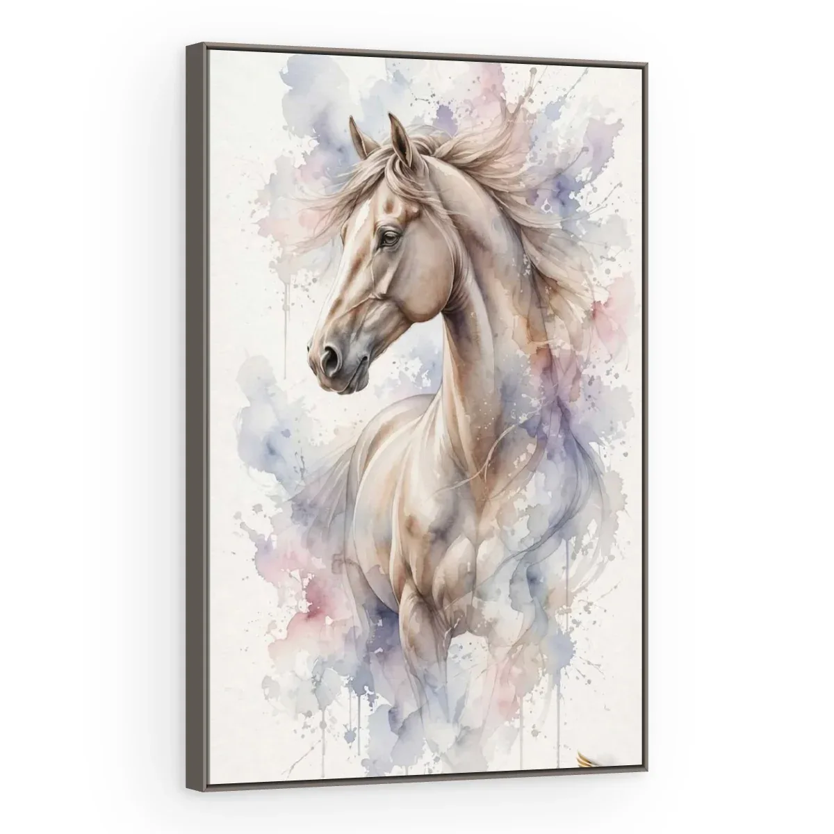 Quadro Decorativo Canvas Cavalo Aquarela - CA0039