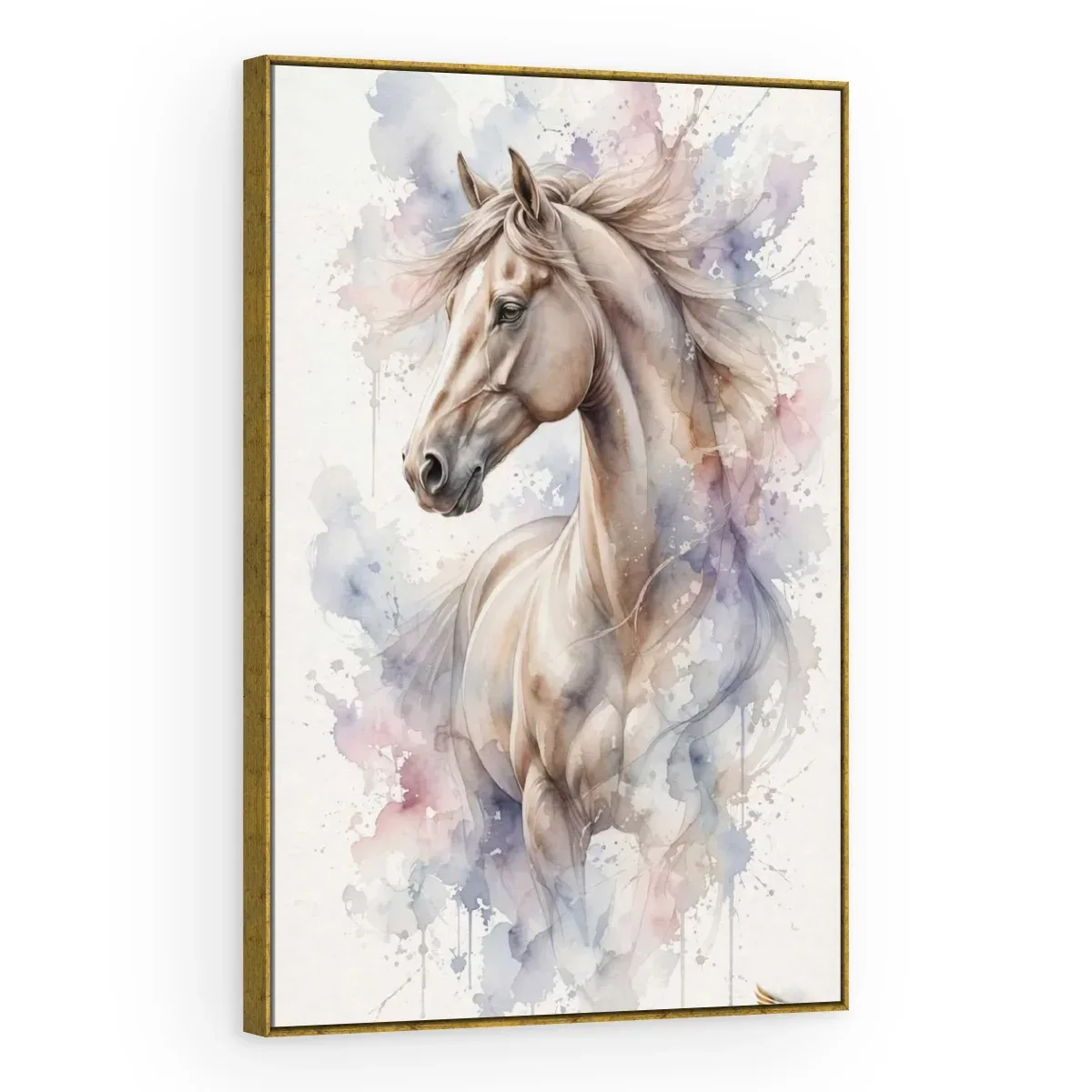 Quadro Decorativo Canvas Cavalo Aquarela - CA0039