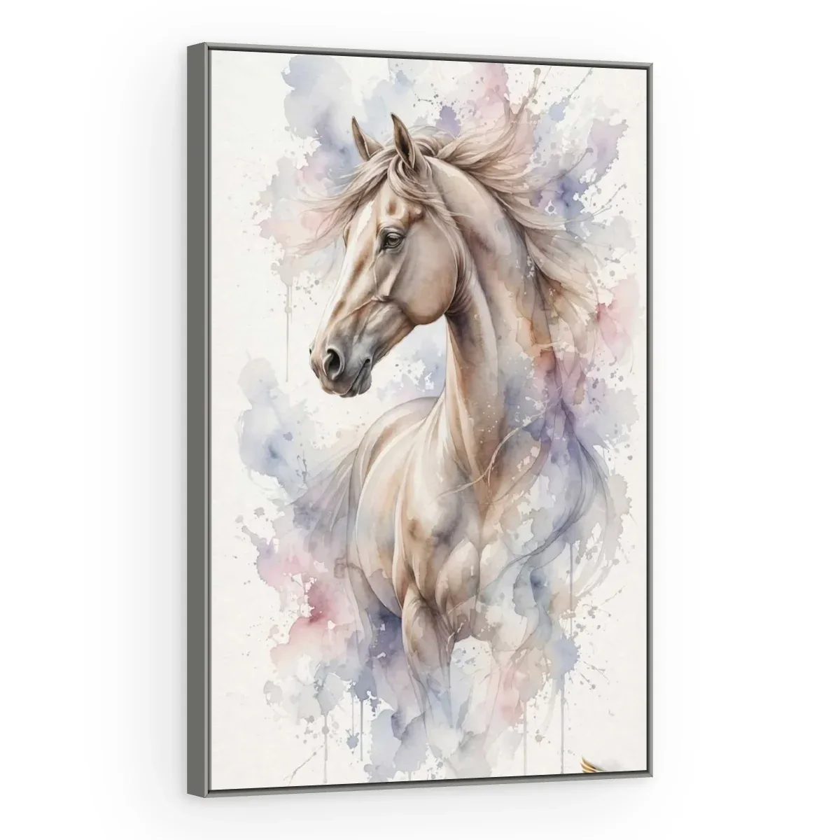 Quadro Decorativo Canvas Cavalo Aquarela - CA0039