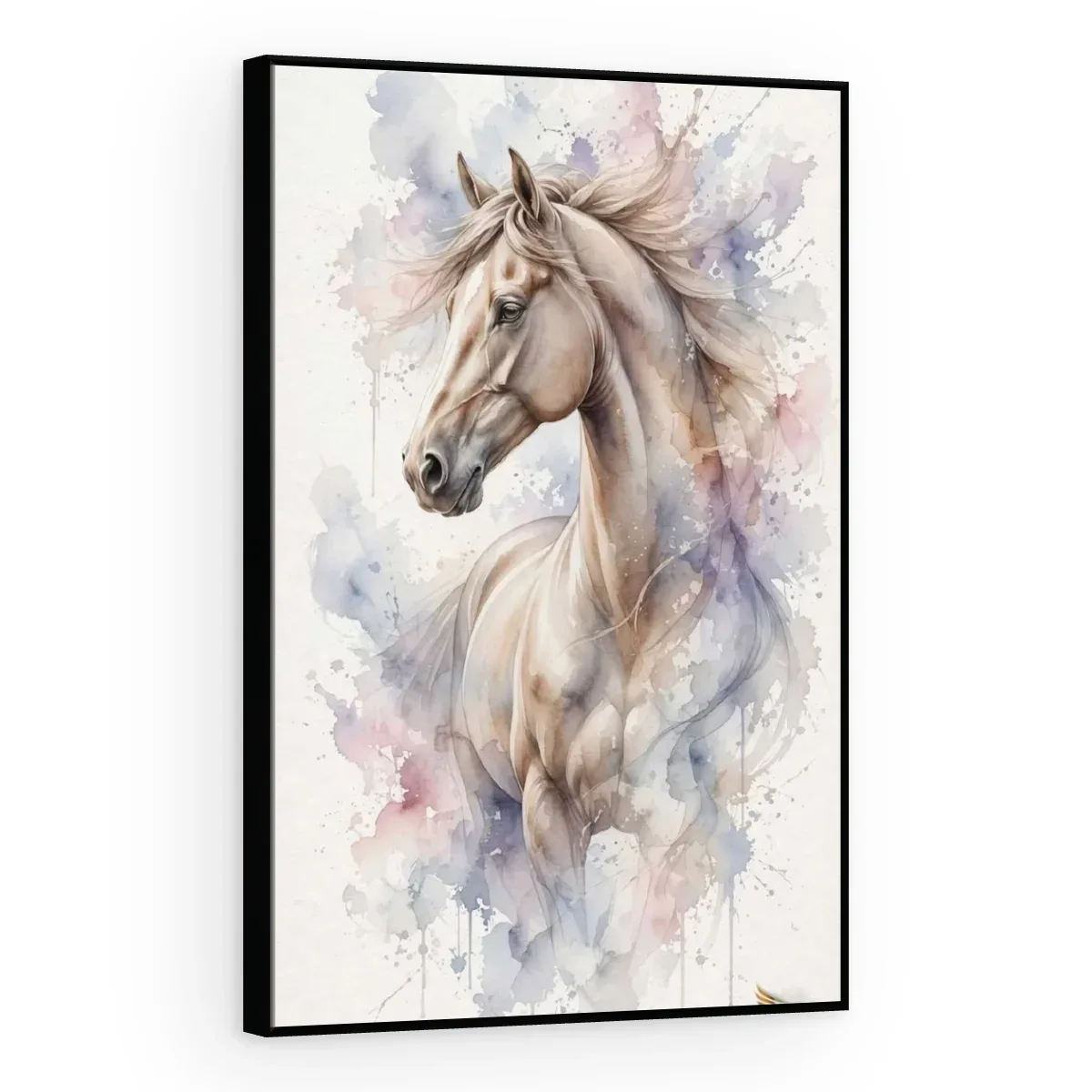 Quadro Decorativo Canvas Cavalo Aquarela - CA0039