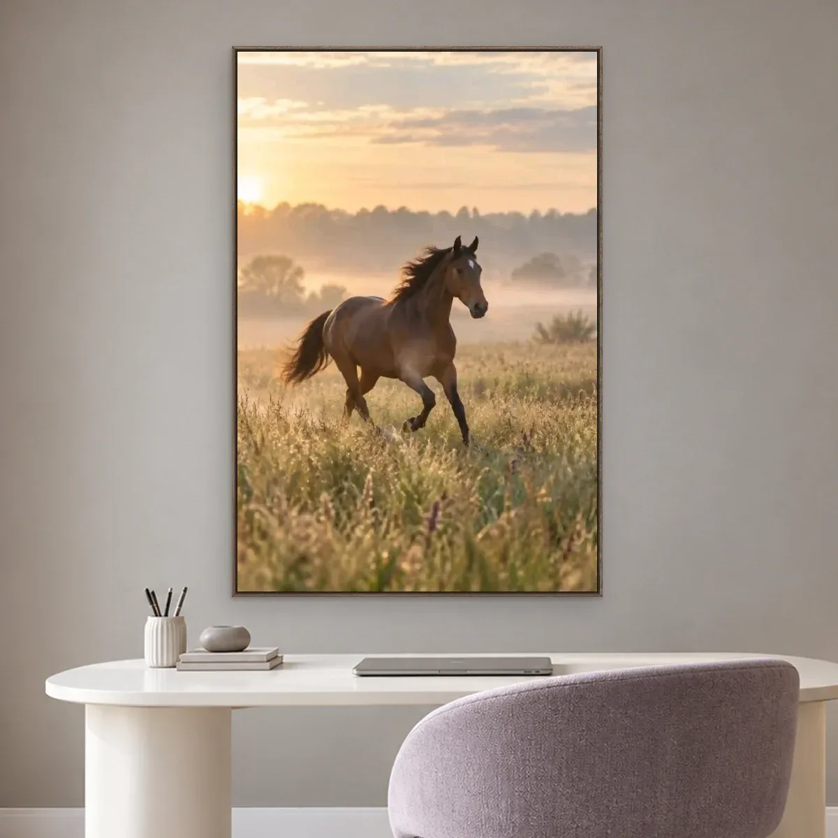 Quadro Decorativo Canvas Cavalo Amanhecer - CA0040
