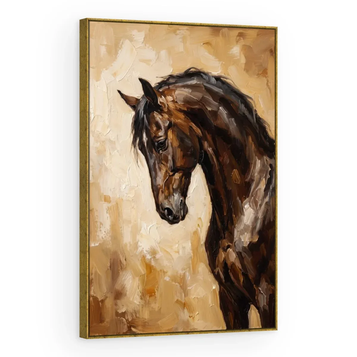 Quadro Decorativo Canvas Cavalo Rústico - CA0041