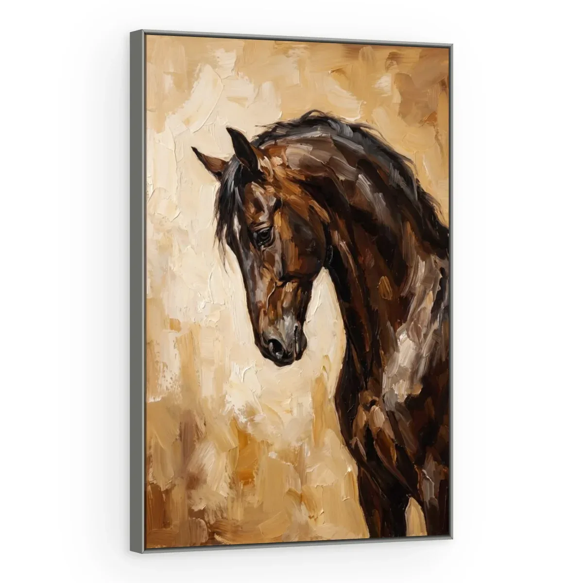 Quadro Decorativo Canvas Cavalo Rústico - CA0041