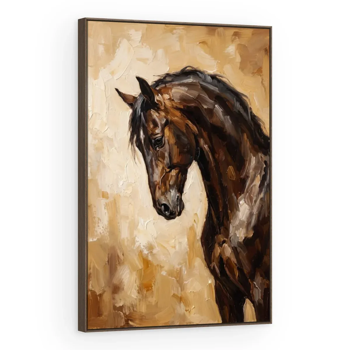 Quadro Decorativo Canvas Cavalo Rústico - CA0041