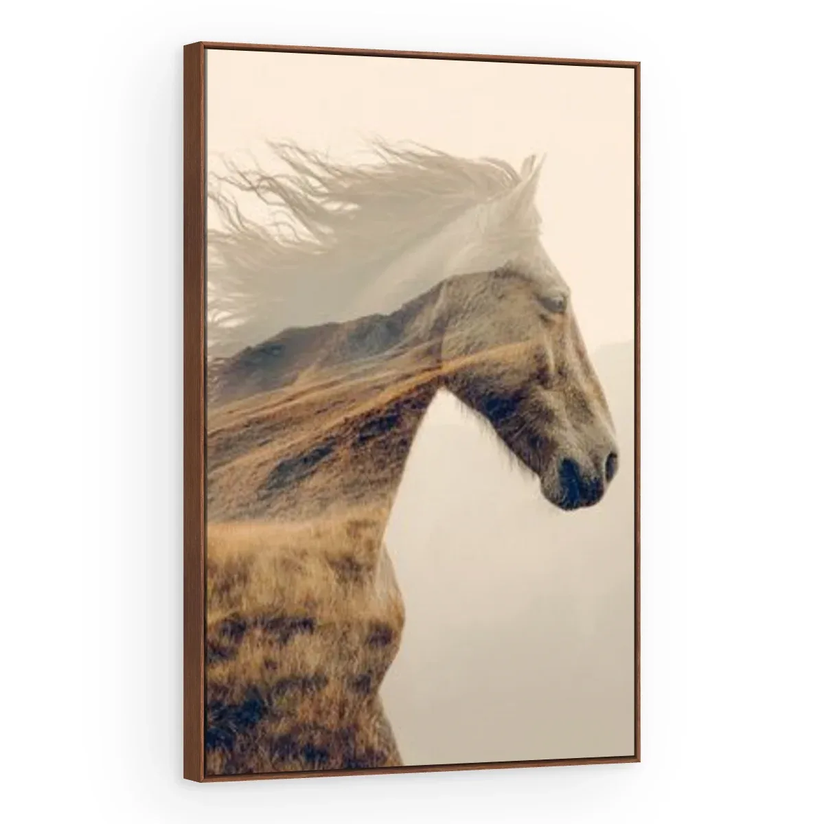 Quadro Decorativo Canvas Cavalo Pradaria - CA0045