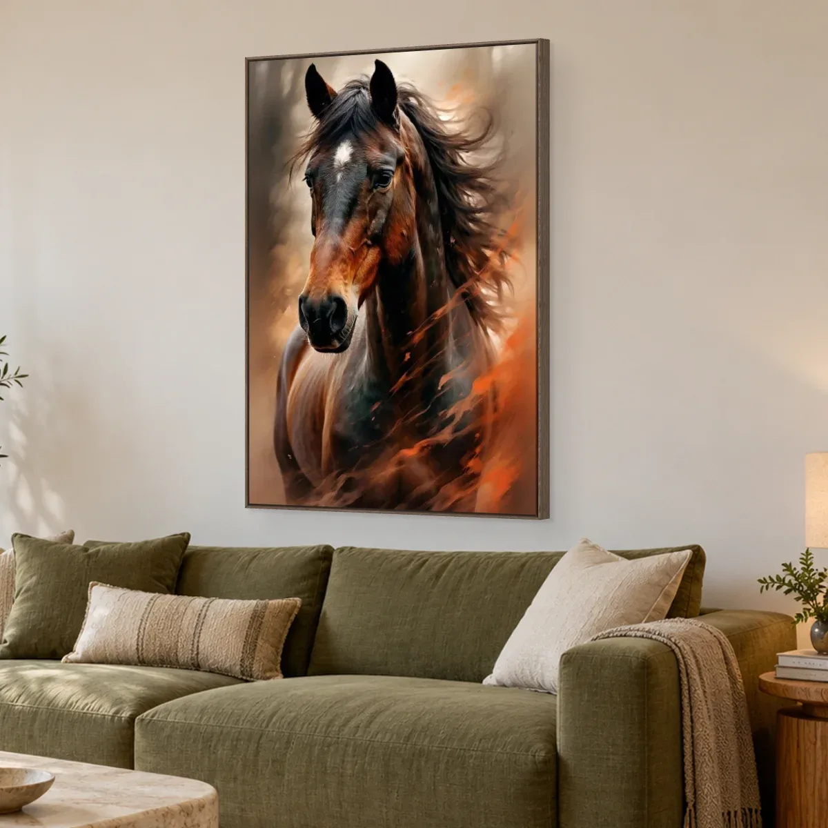 Quadro Decorativo Canvas Cavalo Intenso - CA0046