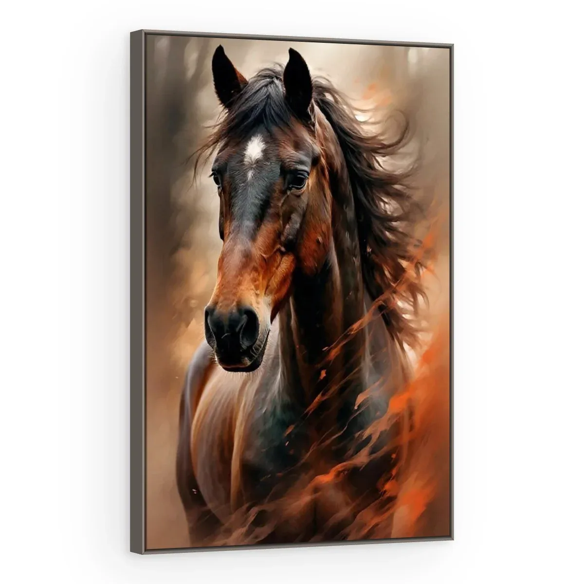 Quadro Decorativo Canvas Cavalo Intenso - CA0046