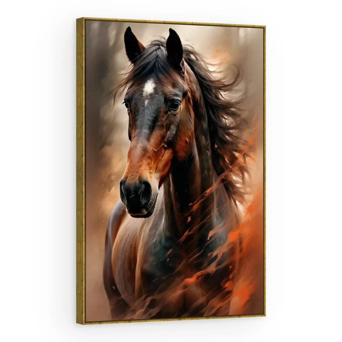 Quadro Decorativo Canvas Cavalo Intenso - CA0046