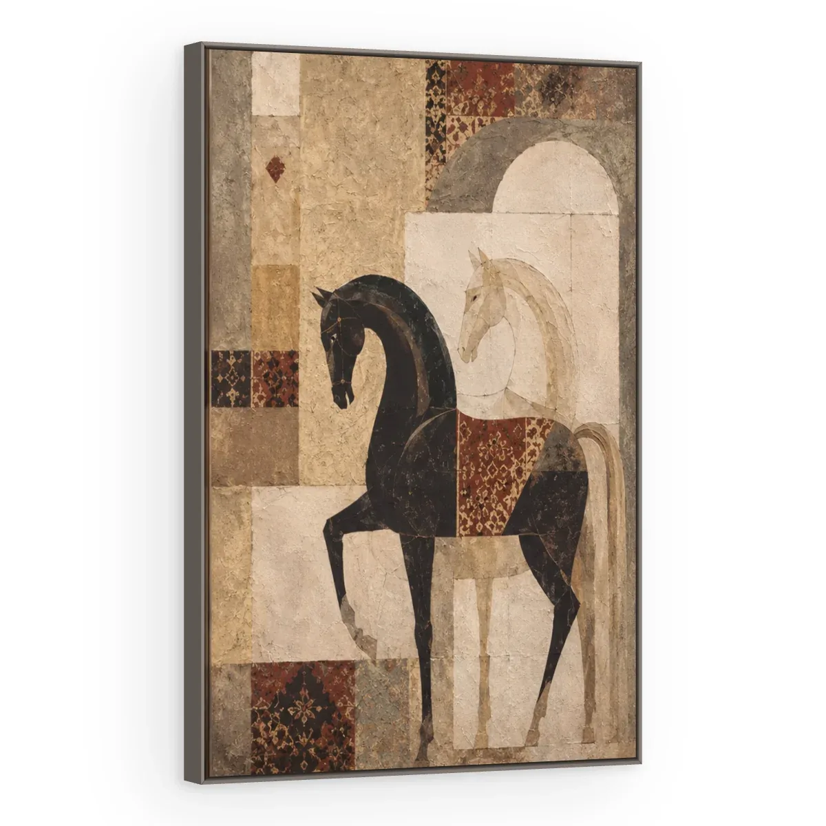 Quadro Decorativo Canvas Cavalo Mosaico - CA0048