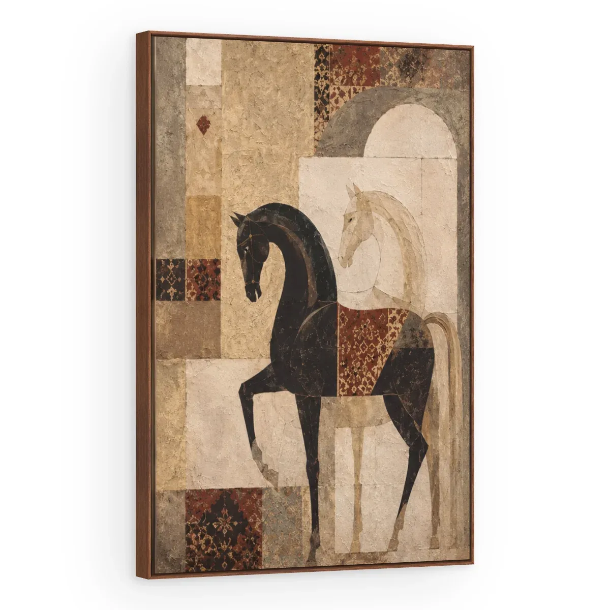 Quadro Decorativo Canvas Cavalo Mosaico - CA0048