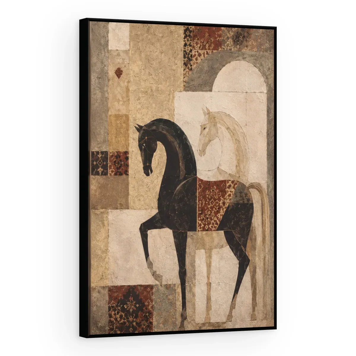Quadro Decorativo Canvas Cavalo Mosaico - CA0048