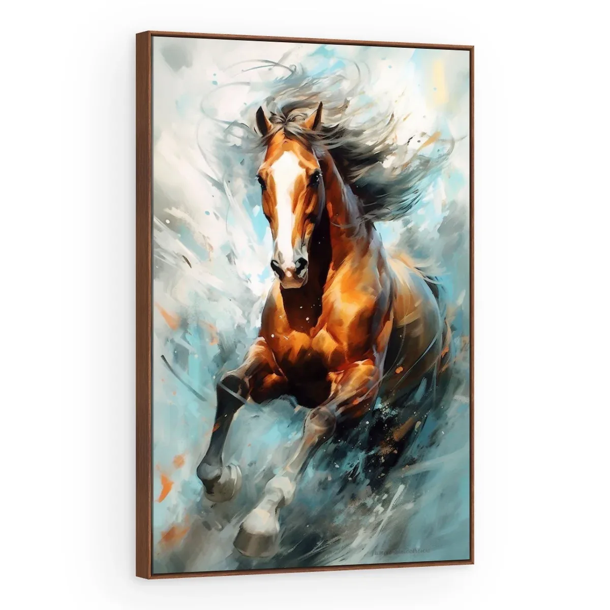 Quadro Decorativo Canvas Cavalo Ventania - CA0049