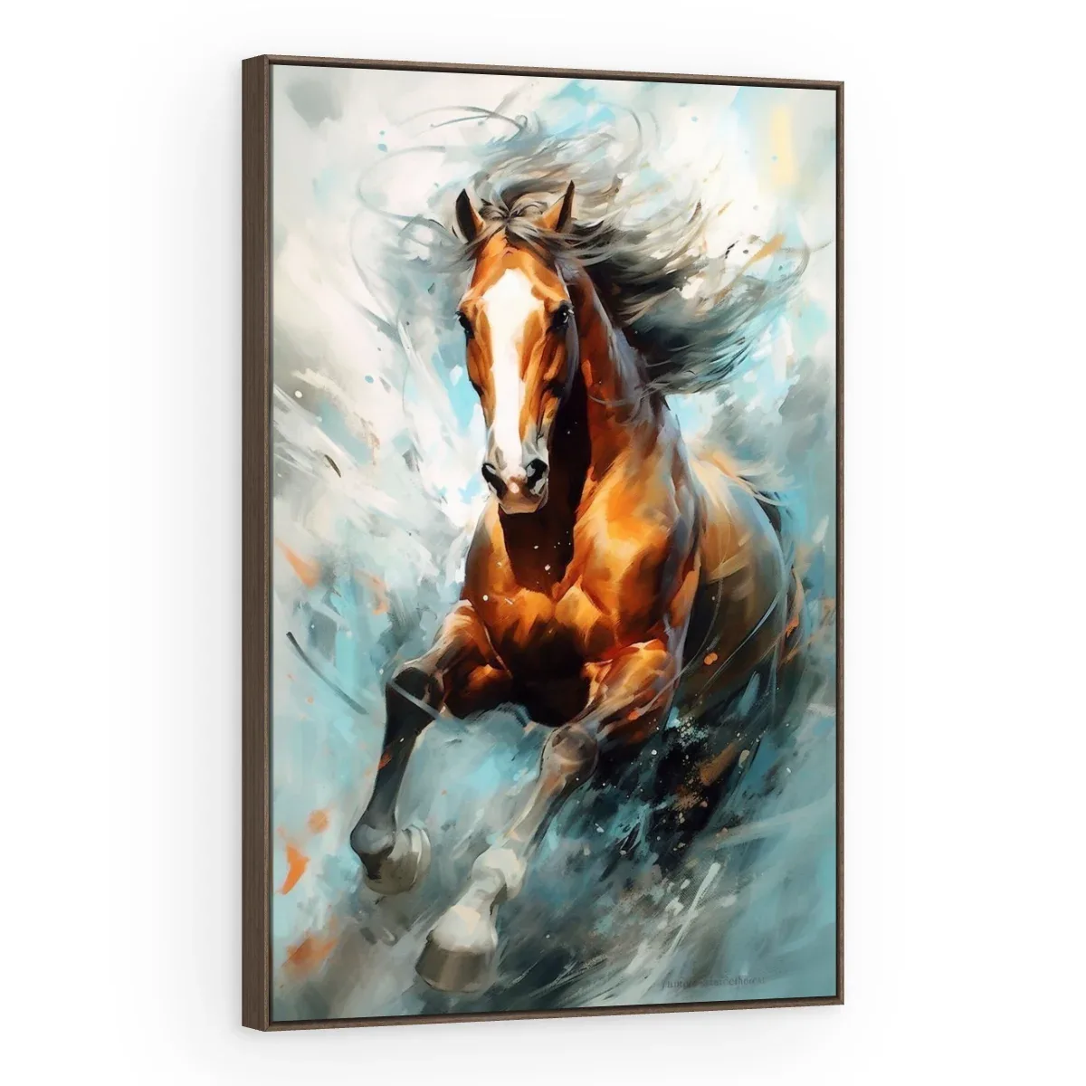 Quadro Decorativo Canvas Cavalo Ventania - CA0049