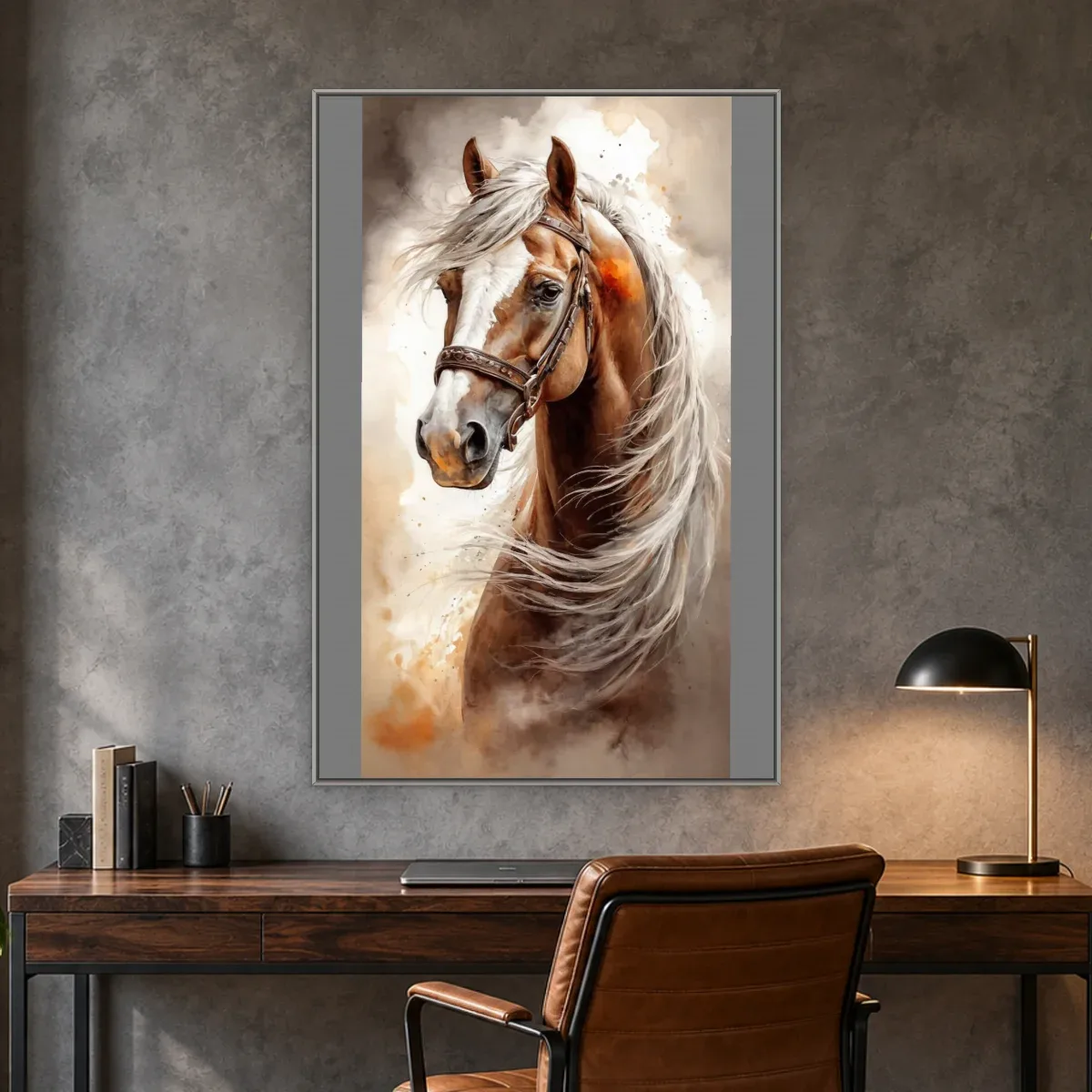 Quadro Decorativo Canvas Cavalo Vintage - CA0052