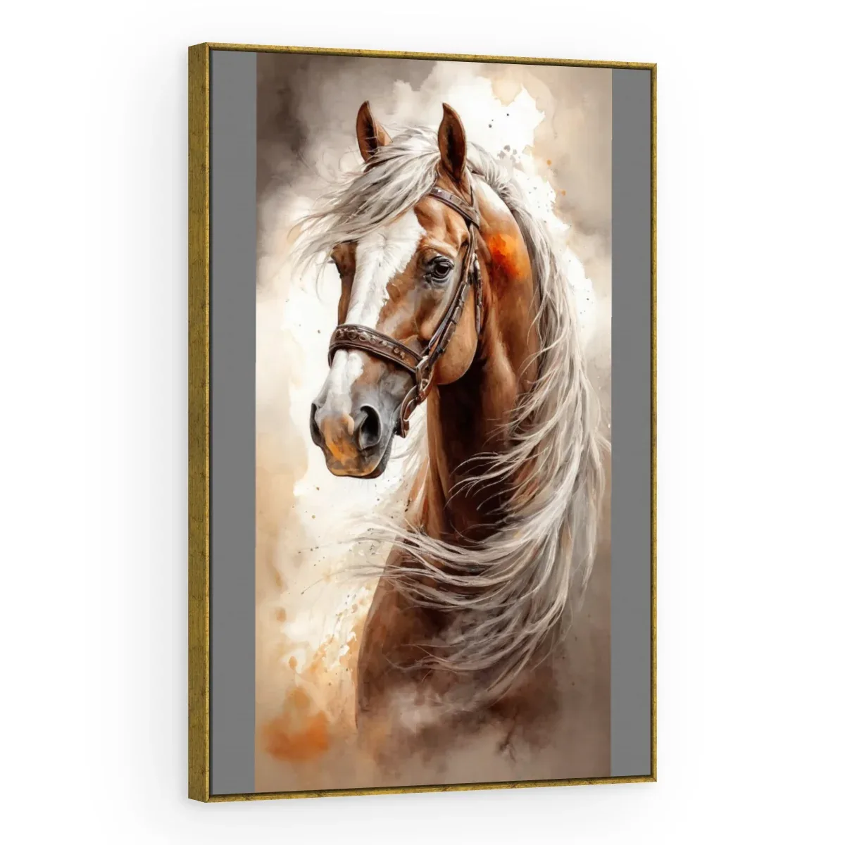 Quadro Decorativo Canvas Cavalo Vintage - CA0052