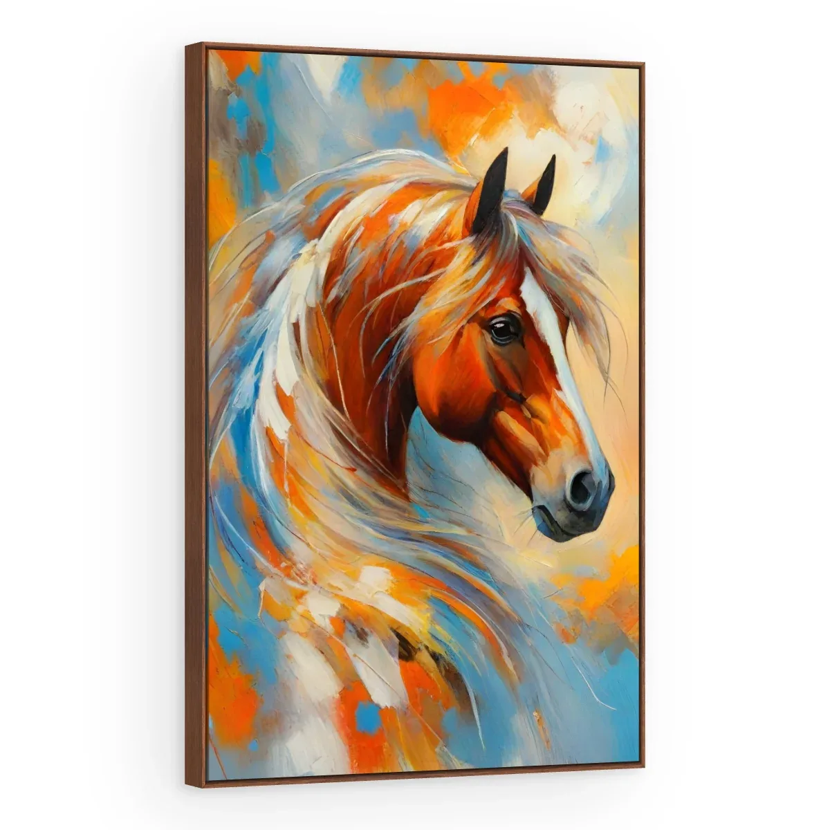 Quadro Decorativo Canvas Cavalo Contemporâneo - CA0054