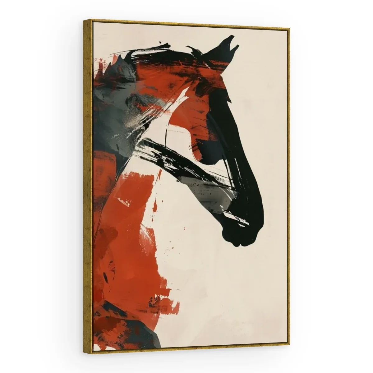 Quadro Decorativo Canvas Cavalo Abstrato - CA0055