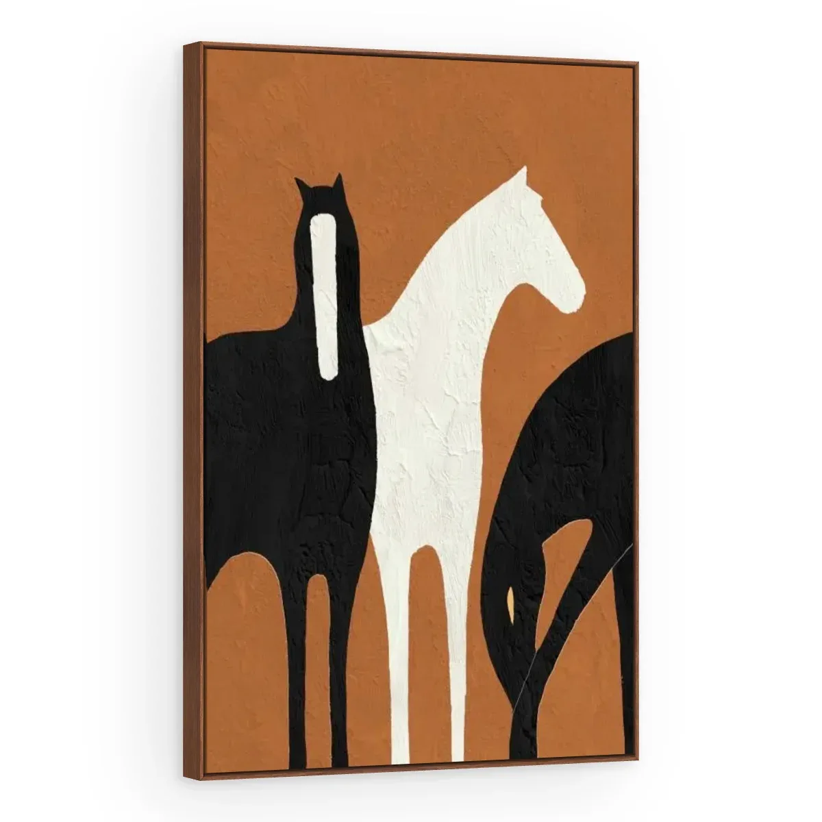 Quadro Decorativo Canvas Cavalos Minimalistas - CA0056