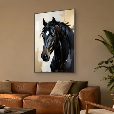Quadro Decorativo Canvas Cavalo Moderno - CA0057