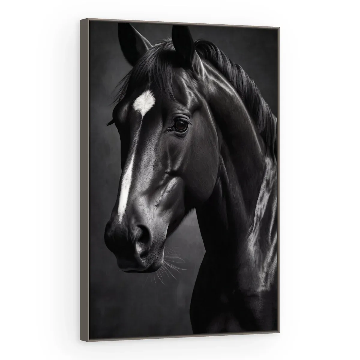 Quadro Decorativo Canvas Cavalo Noturno - CA0058
