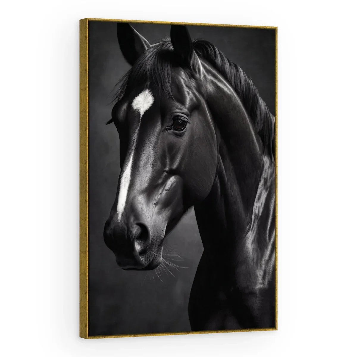 Quadro Decorativo Canvas Cavalo Noturno - CA0058