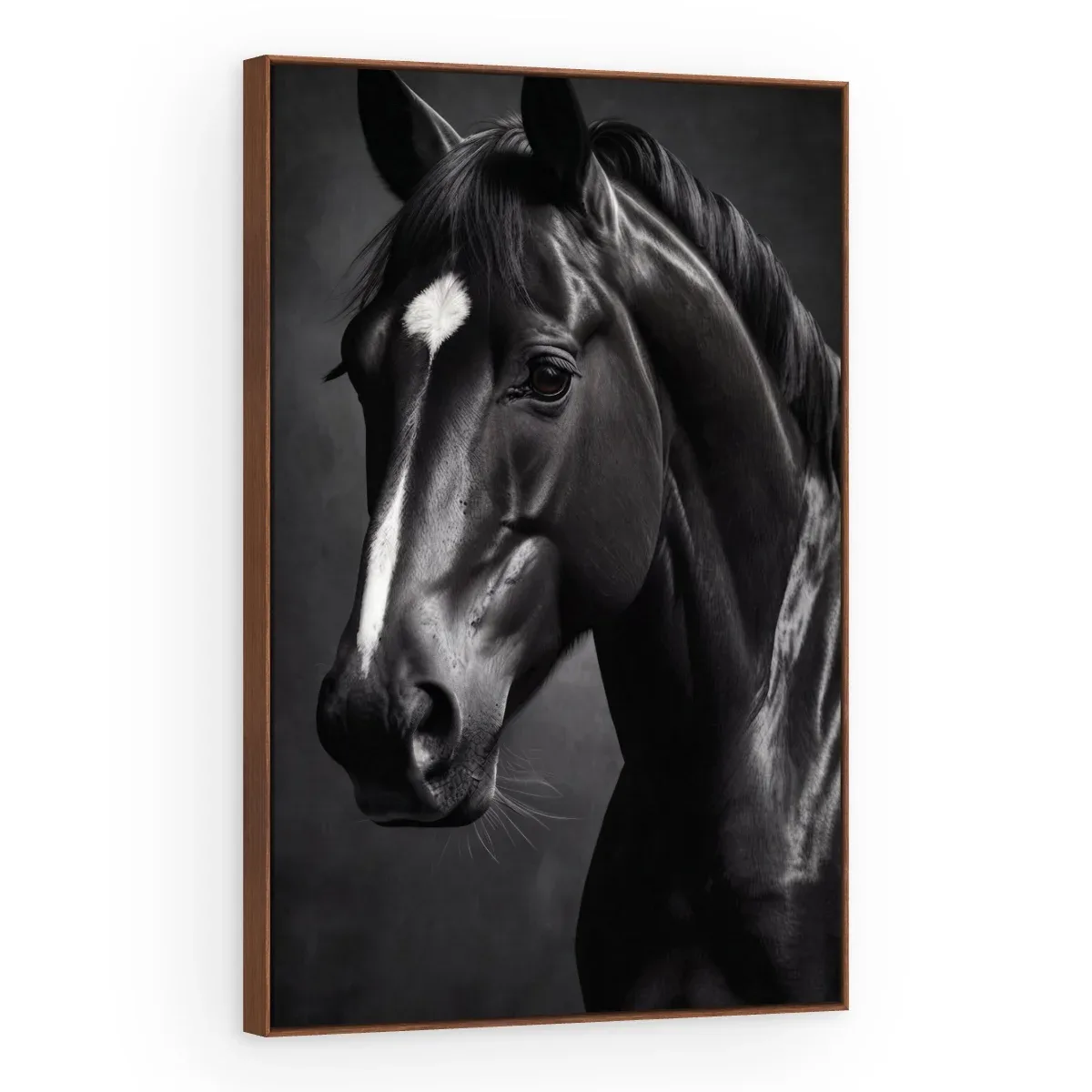 Quadro Decorativo Canvas Cavalo Noturno - CA0058
