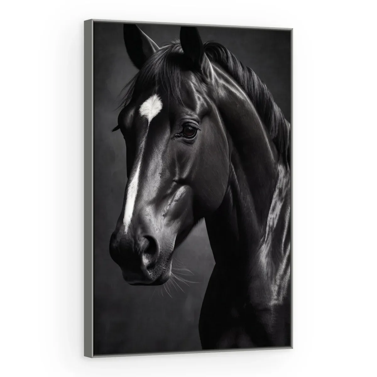 Quadro Decorativo Canvas Cavalo Noturno - CA0058