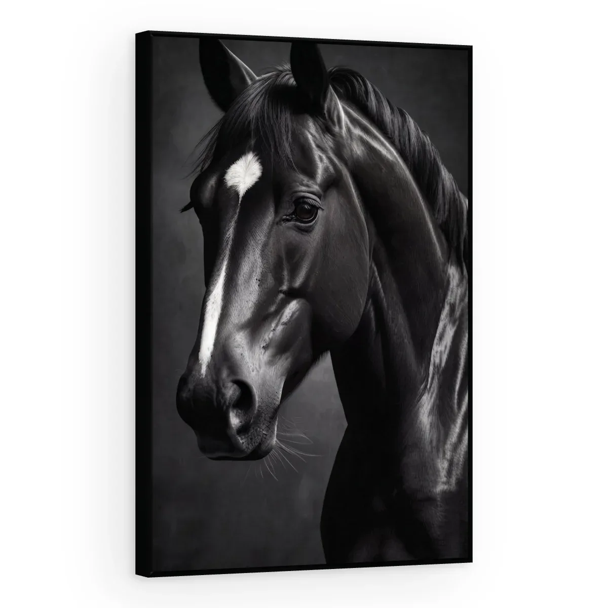 Quadro Decorativo Canvas Cavalo Noturno - CA0058