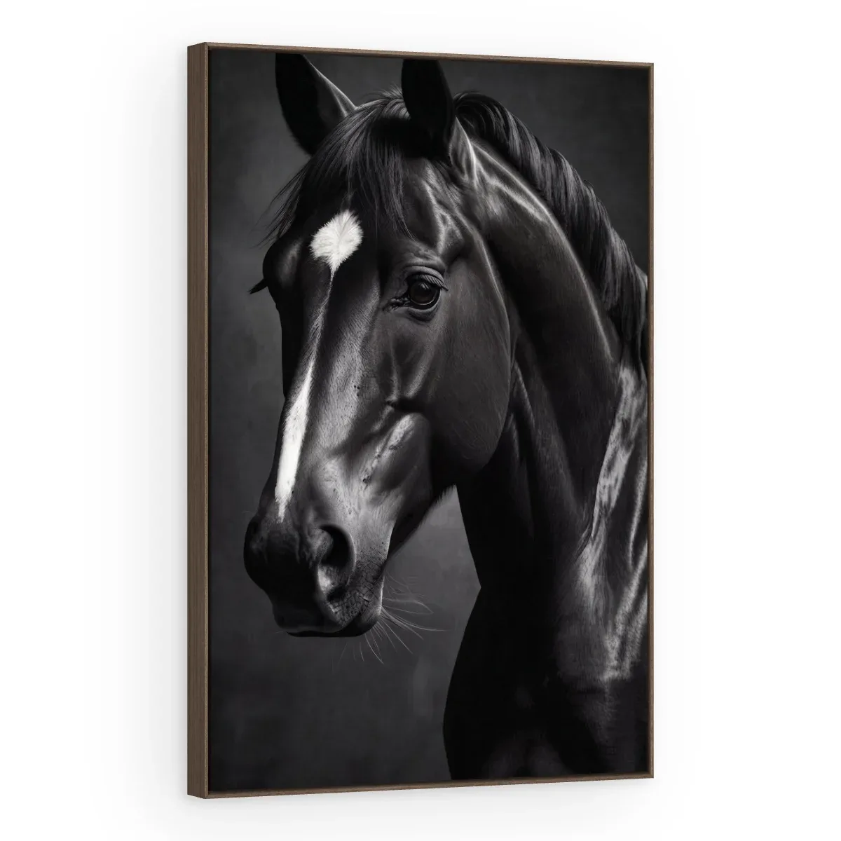 Quadro Decorativo Canvas Cavalo Noturno - CA0058