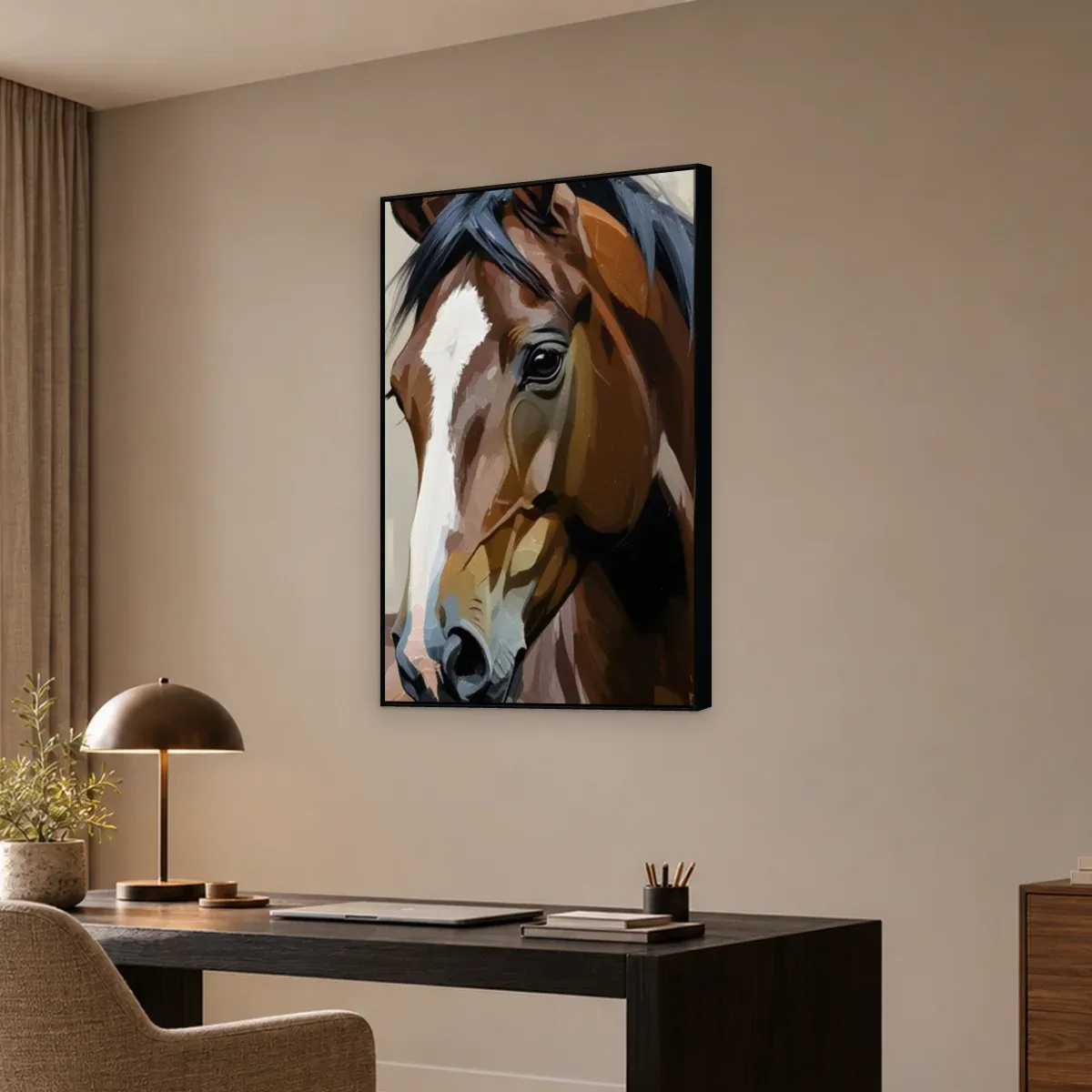 Quadro Decorativo Canvas Cavalo Retrato - CA0060