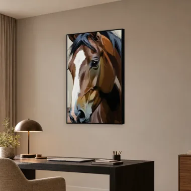Quadro Decorativo Canvas Cavalo Retrato - CA0060