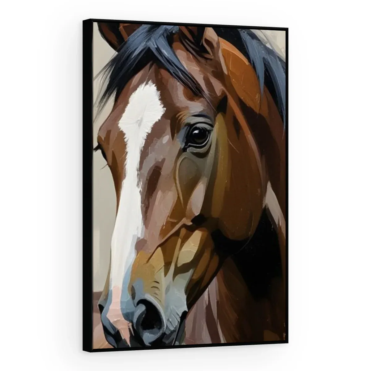 Quadro Decorativo Canvas Cavalo Retrato - CA0060