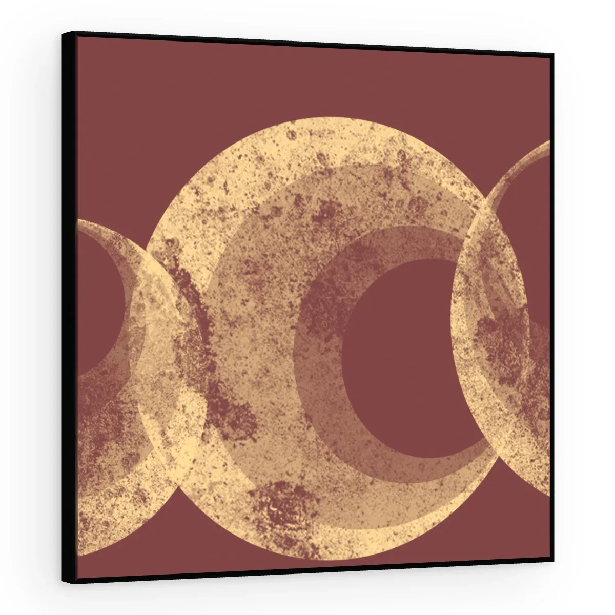 Quadro Decorativo Canvas Eclipse Vinho - GE0009