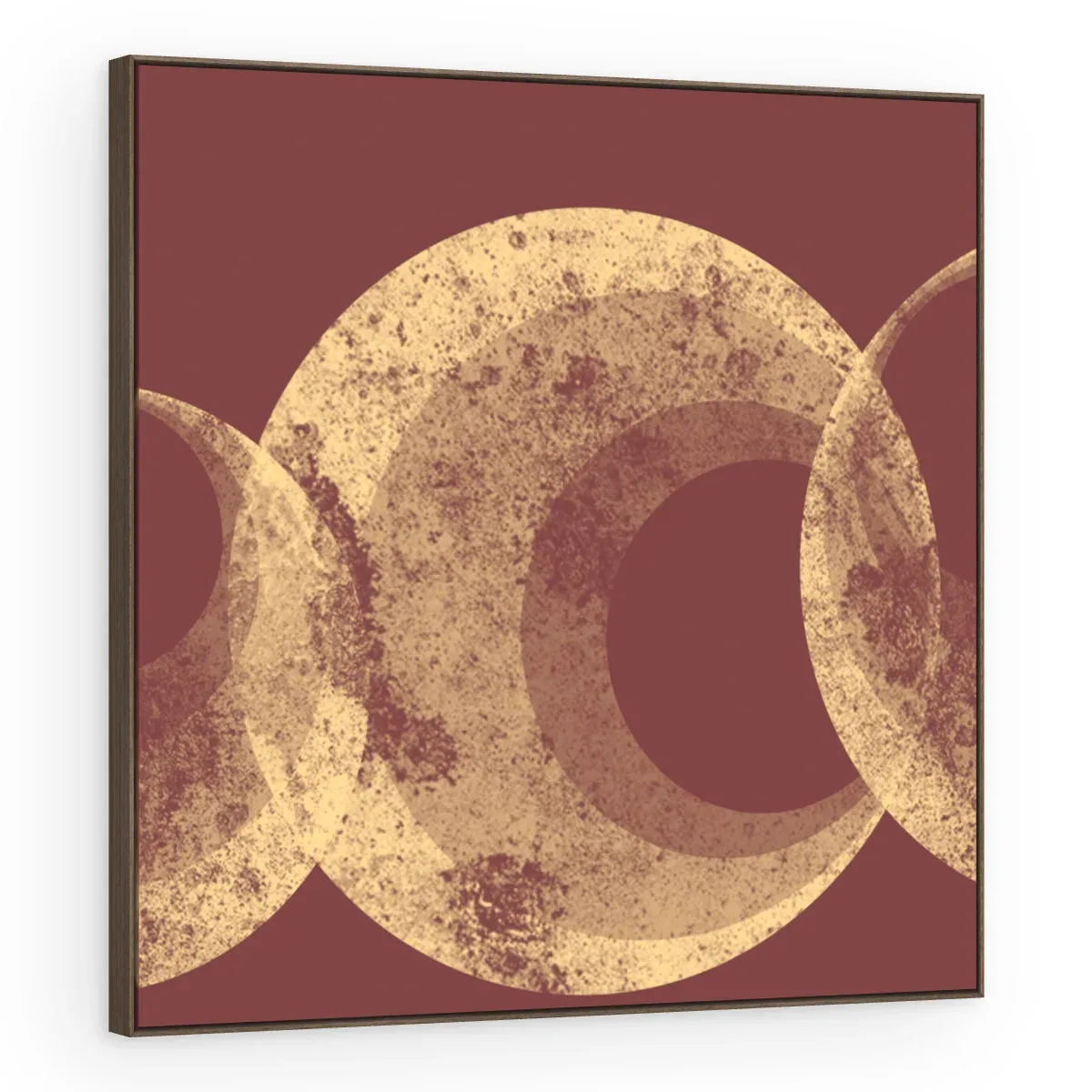 Quadro Decorativo Canvas Eclipse Vinho - GE0009