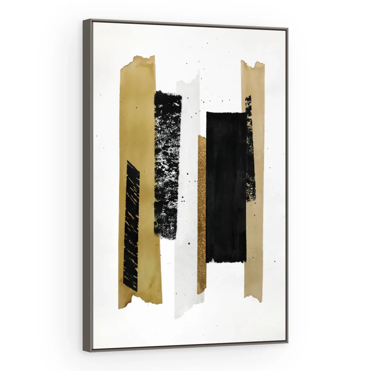 Quadro Decorativo Canvas Fitas Douradas - GE0012