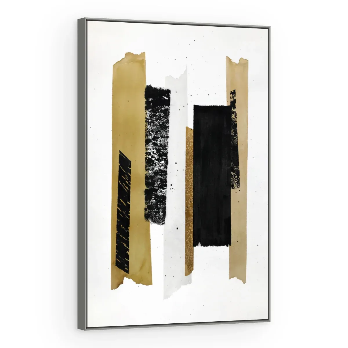 Quadro Decorativo Canvas Fitas Douradas - GE0012