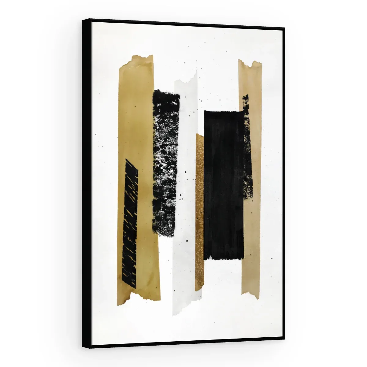 Quadro Decorativo Canvas Fitas Douradas - GE0012