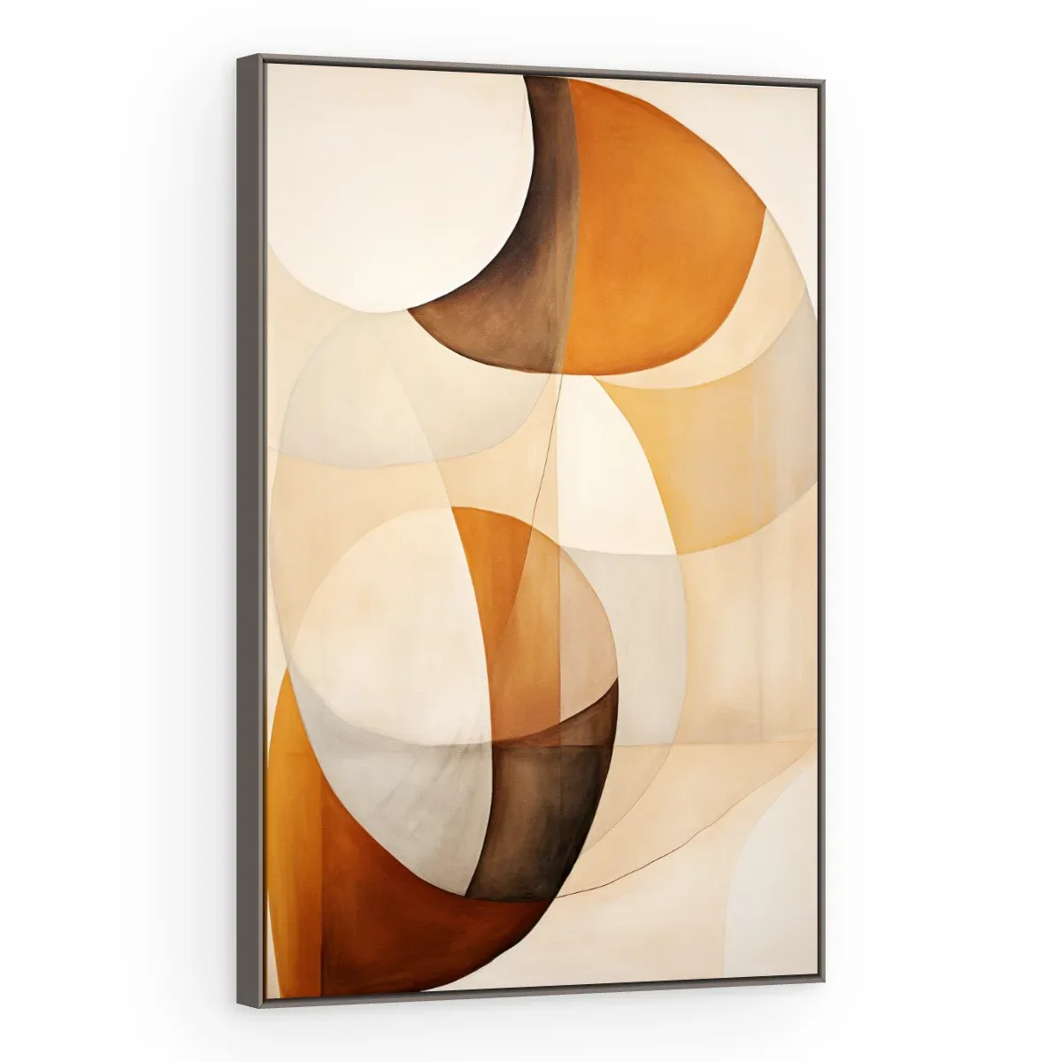 Quadro Decorativo Canvas Curvas Laranja - GE0019